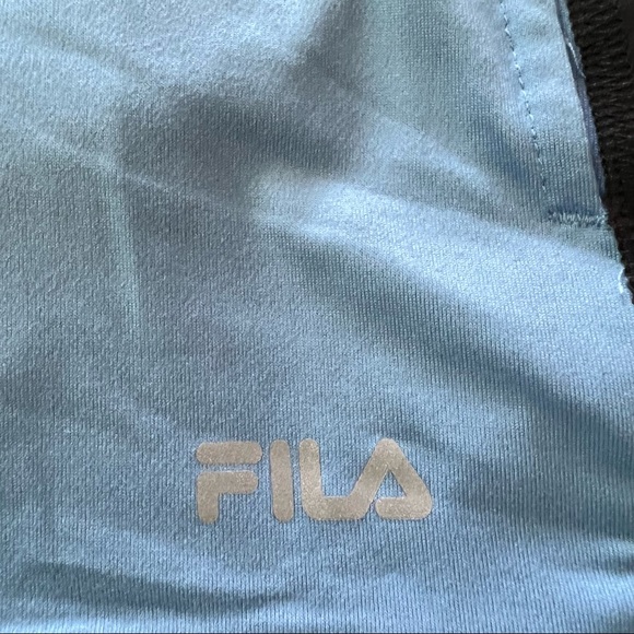 NWT Fila Half-zip Long Sleeve Top in size Medium - Blue & Black - Picture 8 of 11